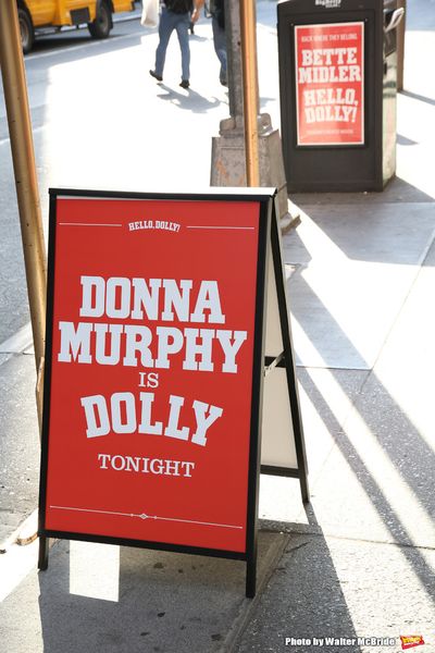 Theatre Marquee for Donna Murphy starring in  'Hello, Dolly' at The Shubert Theatre o Photo