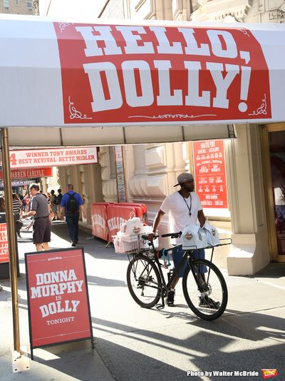 Theatre Marquee for Donna Murphy starring in  'Hello, Dolly' at The Shubert Theatre o Photo