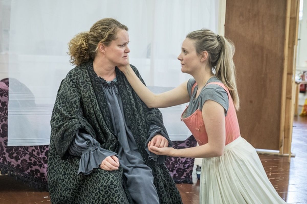 Emma Cunniffe and Romola Garai  at 