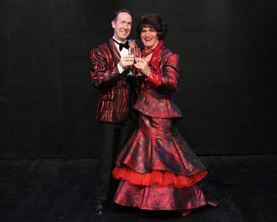 Brian Runbeck as Georges and Joel Briel as Albin in Cortland Repertory Theatreâ€® Photo