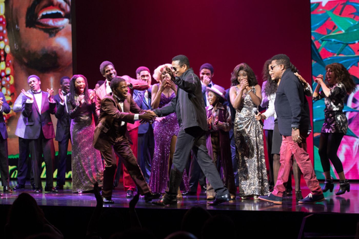 Photo Flash: The Jacksons Join the West End Cast of MOTOWN THE MUSICAL on Stage  Image