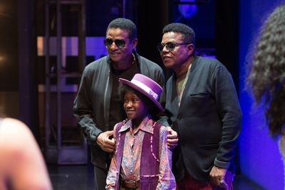 Jackie Jackson, Raphael Higgins-Humes, and Tito Jackson Photo