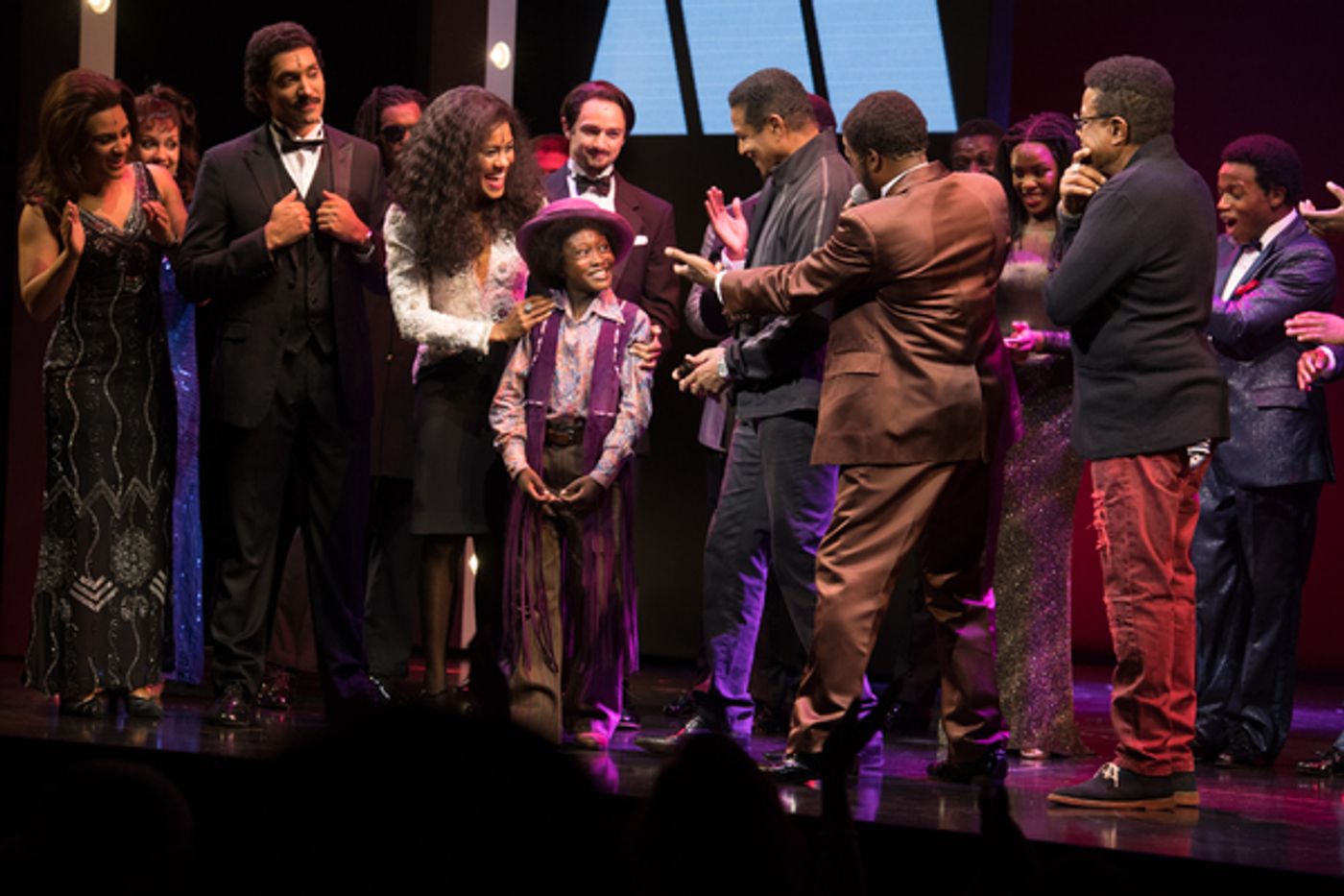 Photo Flash: The Jacksons Join the West End Cast of MOTOWN THE MUSICAL on Stage  Image