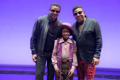 Jackie Jackson, Raphael Higgins-Humes, and Tito Jackson Photo