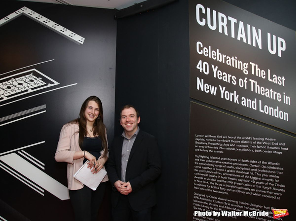 Leah Lane and curator Doug Reside  at 