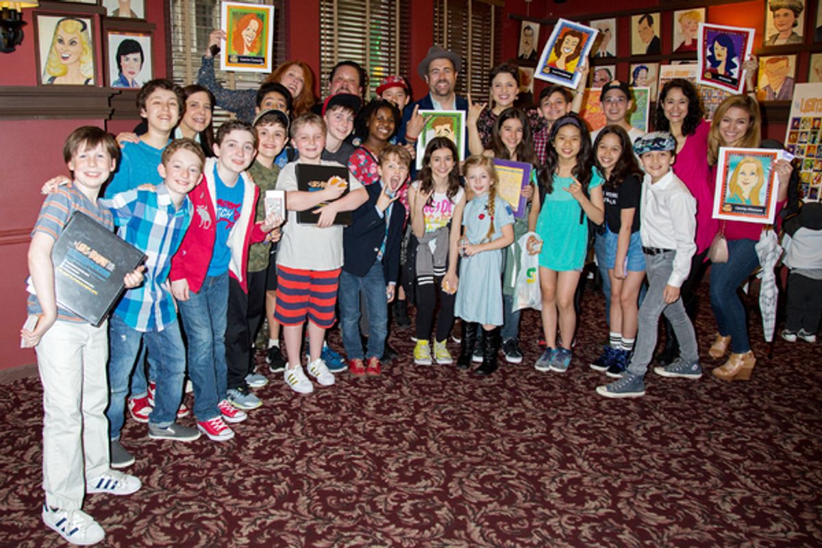 Justin 'Squigs' Robertson and Broadway stars celebrate the Spring 2017 Lights of Broadway release at 