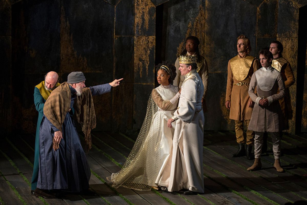 The cast of King Richard II, by William Shakespeare, directed by Erica Schdmit, running June 11 - July 15, 2017. Photo by Jim Cox. at 