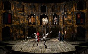 The cast of King Richard II, by William Shakespeare, directed by Erica Schdmit, runni Photo