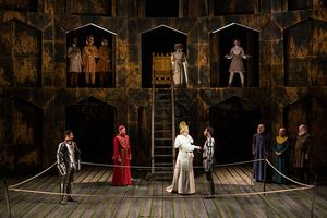 The cast of King Richard II, by William Shakespeare, directed by Erica Schdmit, runni Photo