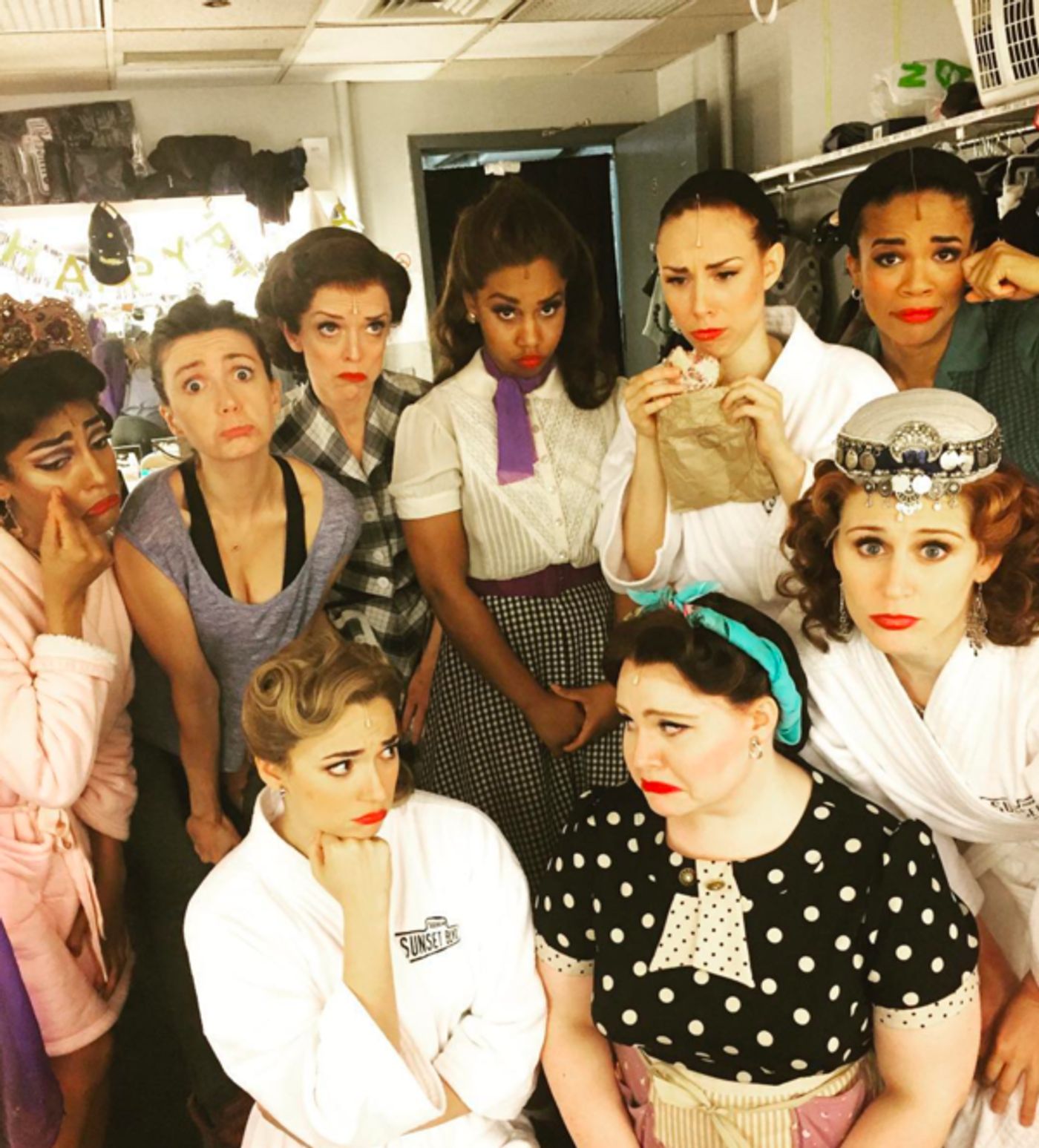 Photo Flash: SUNSET BOULEVARD Prepares to Drive Off Into the Sunset, and More Saturday Intermission Pics!  Image