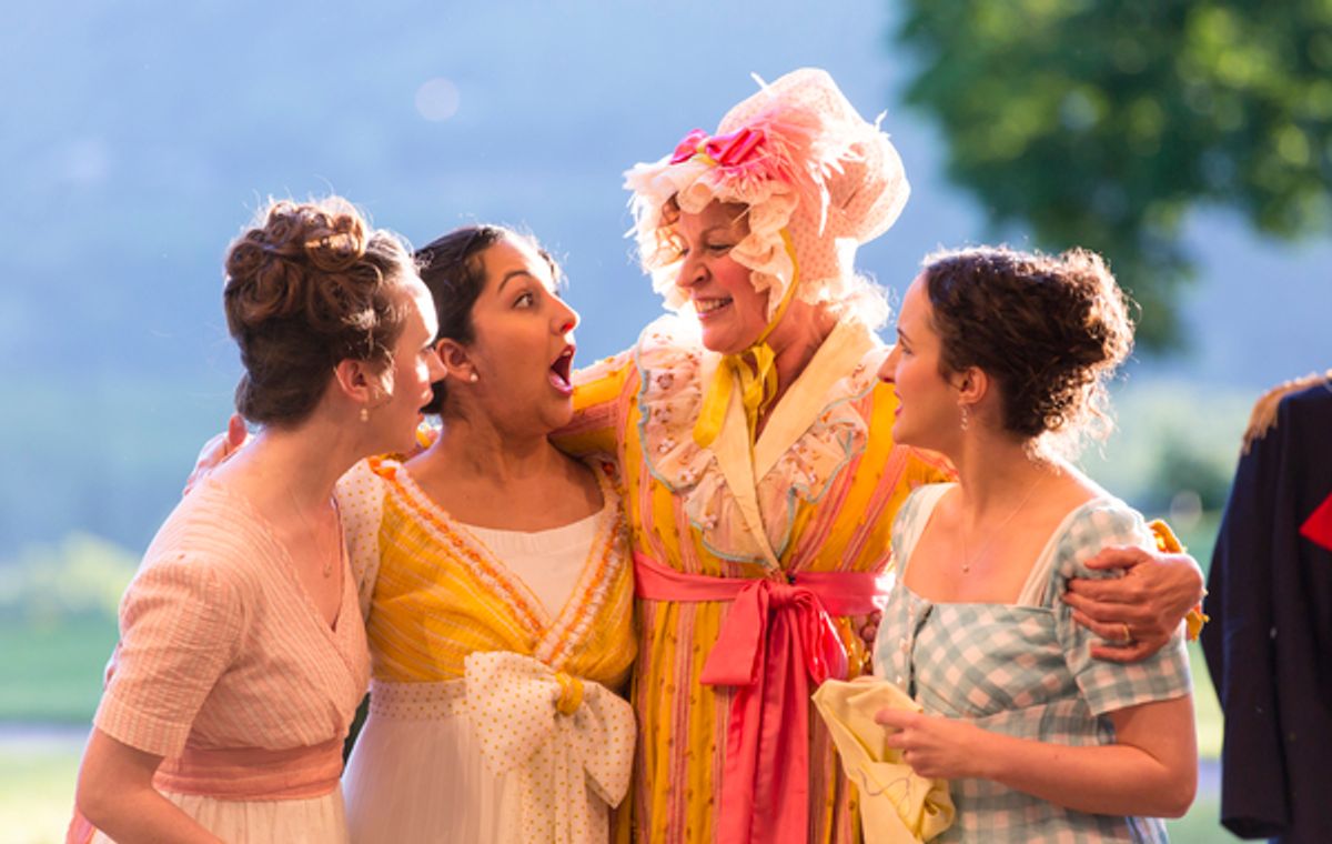 Amelia Pedlow, Kimberly Chatterjee, Nance Williamson, and Kate Hamill at 