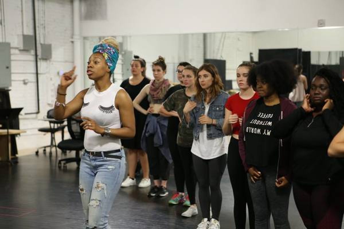 Arianna Groover at Jenn Colella and More Mentor Students on Broadway Dreams' #ComeTogether Summer Intensive Tour