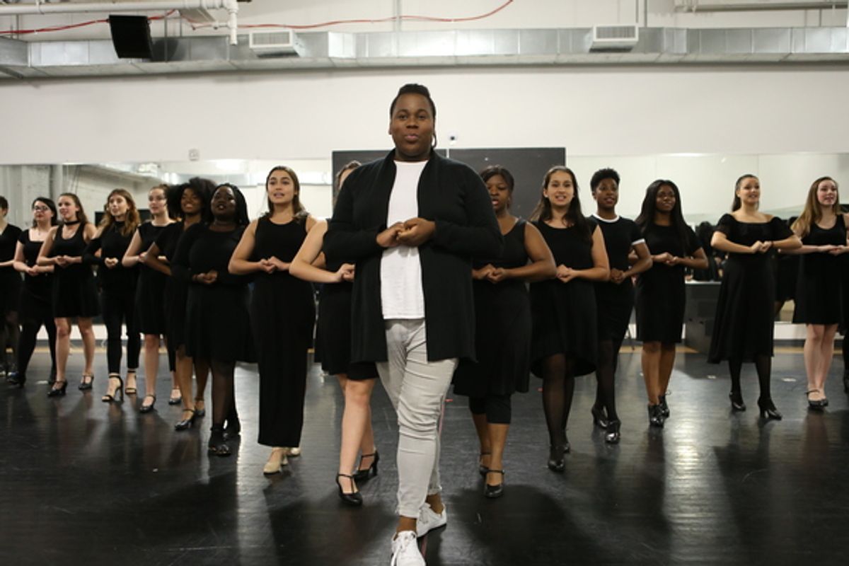 Alex Newell at Jenn Colella and More Mentor Students on Broadway Dreams' #ComeTogether Summer Intensive Tour