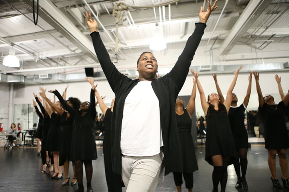 Alex Newell at Jenn Colella and More Mentor Students on Broadway Dreams' #ComeTogether Summer Intensive Tour