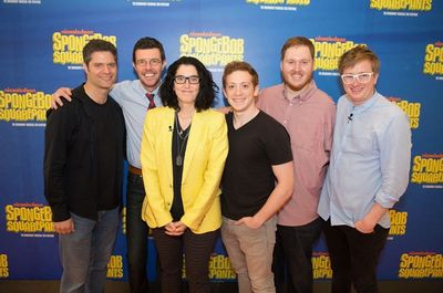 Tom Kitt, Gavin Lee, Tina Landau, Ethan Slater, Danny Skinner, Kyle Jarrow Photo