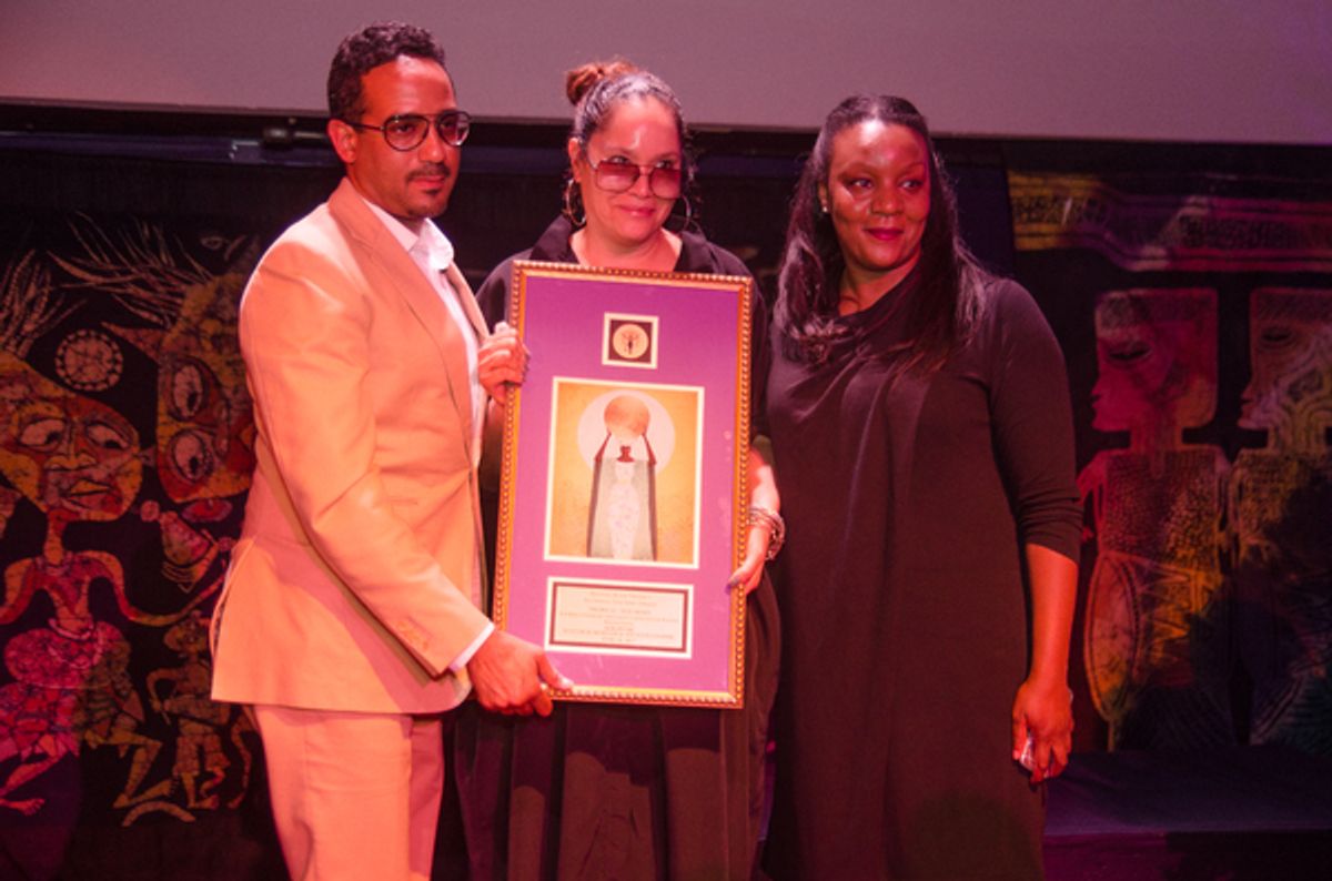 Simone Eccleston, Jocelyn Cooper, and Matthew Morgan at 