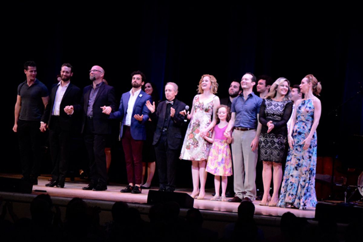 Scott Siegel joins Luke Hawkins, Danny Gardner, Scott Coulter, Brandon Uranowitz, Christiane Noll, Rianna, Jamie LaVerdiere, Alice Ripley and Erin Davie at 