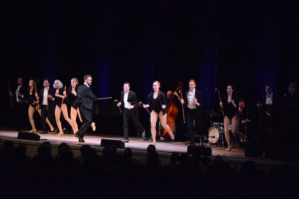 Danny Garder (Choreographer) and the PUTTIN' ON THE RITZ Gang-Sean Bell, Allegra Benn Photo