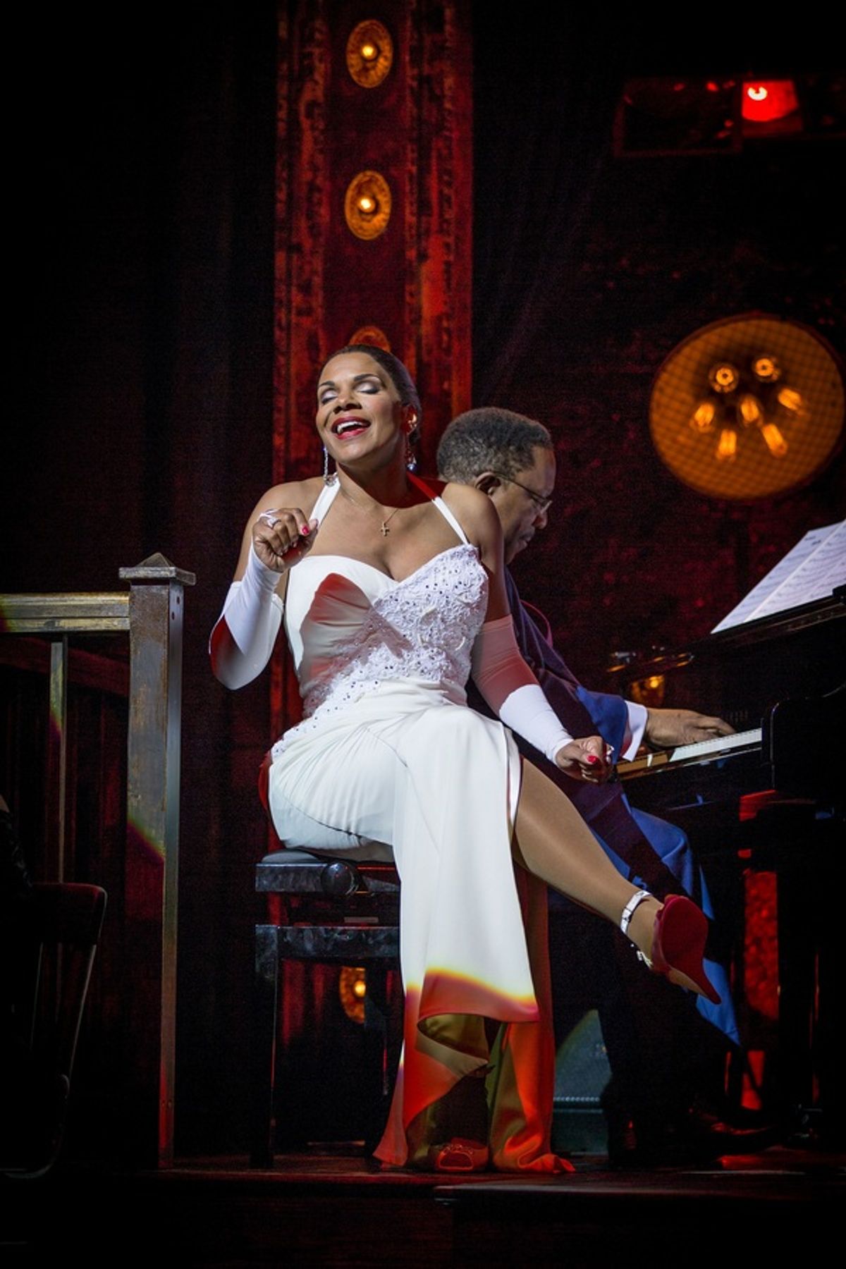 Audra McDonald and Shelton Becton  at 