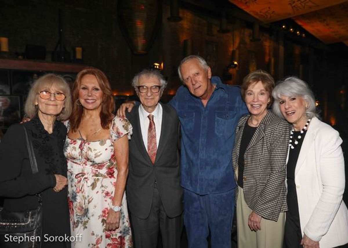 Margery Gray Harnick,Marolo Thomas, Sheldon Harnick, Grover Dale, Jamie deRoy at 