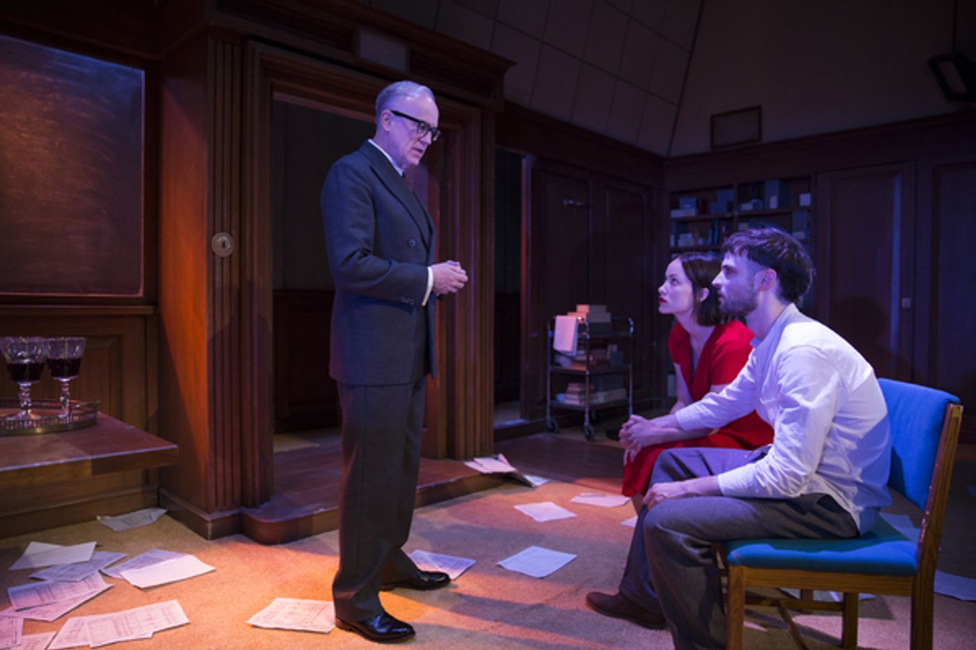 Photo Flash: Big Brother Is Watching... Get a First Look at Reed Birney, Tom Sturridge and Olivia Wilde in 1984 on Broadway  Image
