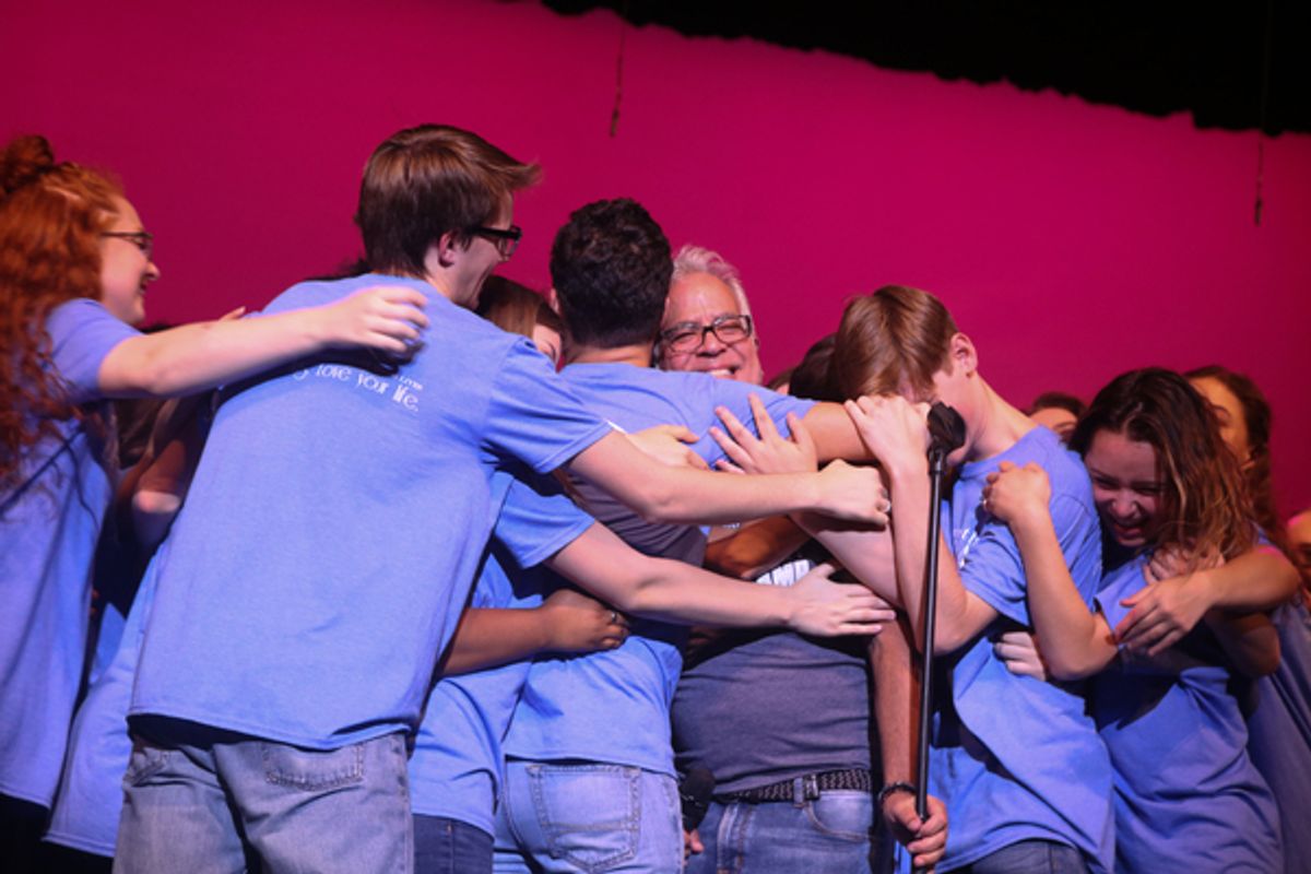 Richard Jay-Alexander and KCCBC students at 