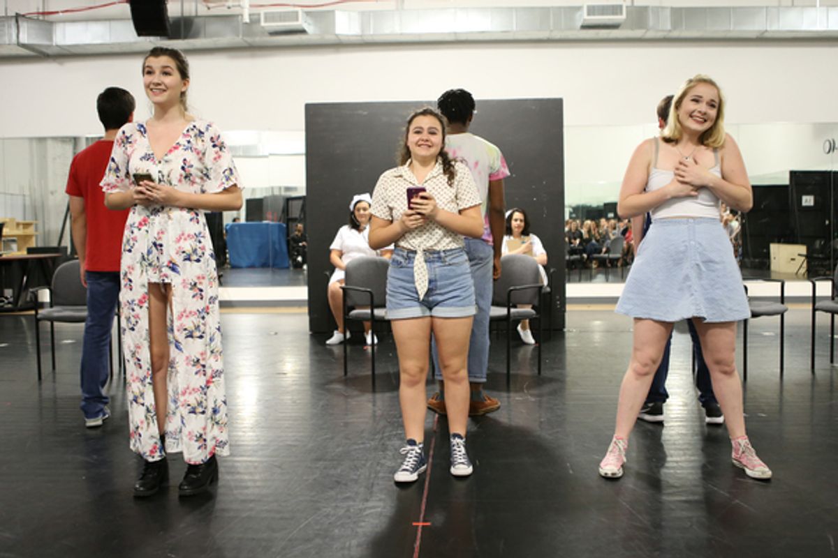 Emily Steinhardt, Aubrey Matalon and Lucy Connell at 