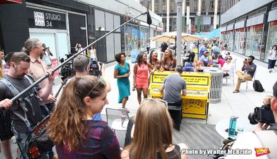 The cast of 'Beautiful - The Carole King Musical'  Photo