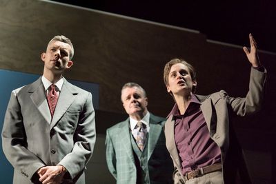 Russell Tovey, Nathan Lane, and Denise Gough Photo