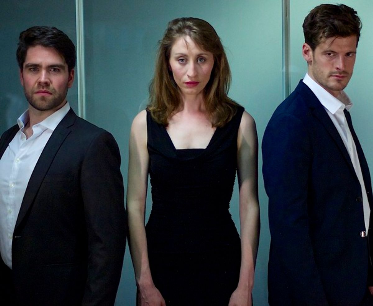 Lawrence Thackeray, Becca Marriott, and Nick Dwyer at 