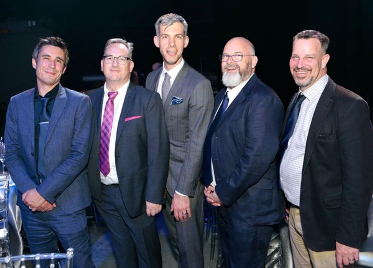 Gary Wright, Eric Lawrence, Byron Harrison, Andy Hayles and Flip Tanner at 