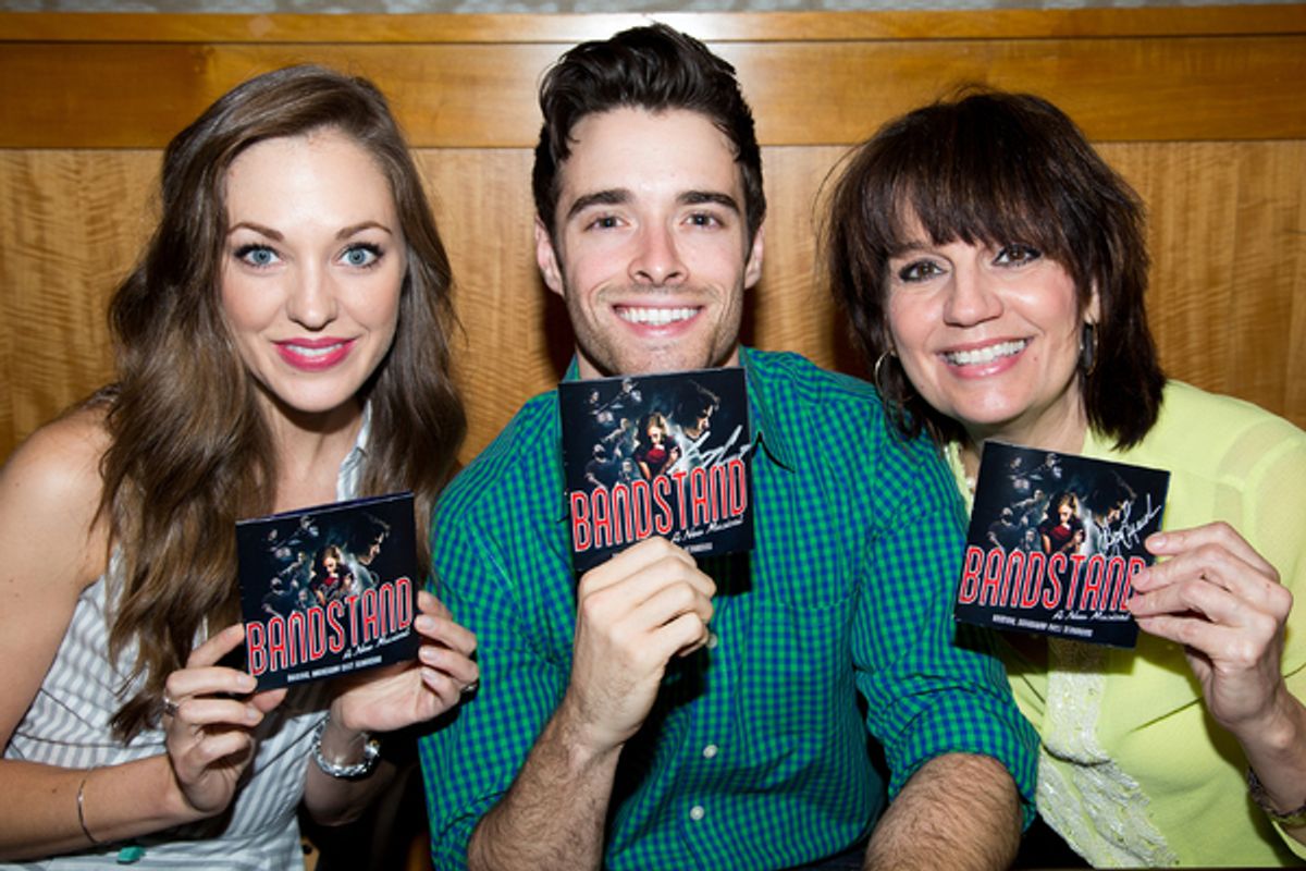 Laura Osnes, Corey Cott, Beth Leavel at 