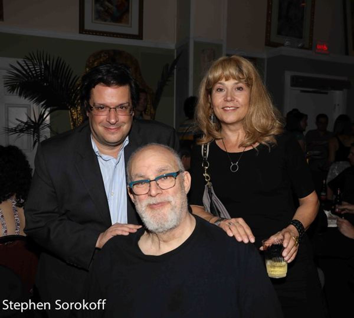 Joe Calarco, William Finn, Elizabeth Aspenlieder at 