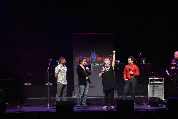 Seth Rudetsky, Sharon Gless and Hal Sparks Photo