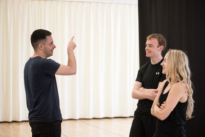 John Haidar, Colin Campbell, and Evanna Lynch Photo