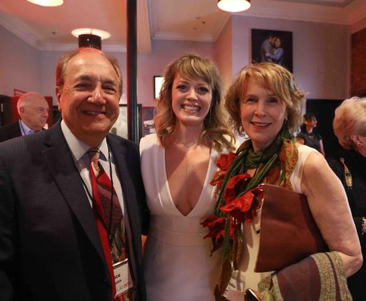 Bruce Evenchik, Elizabeth Stanley, Reba Evenchik at 