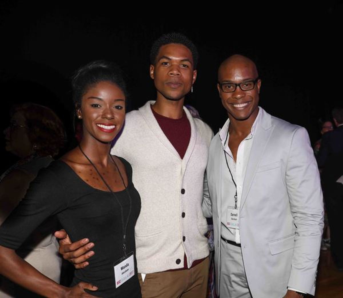 Wanda Abraham, Christian Bydsong, Darnell Abraham at 