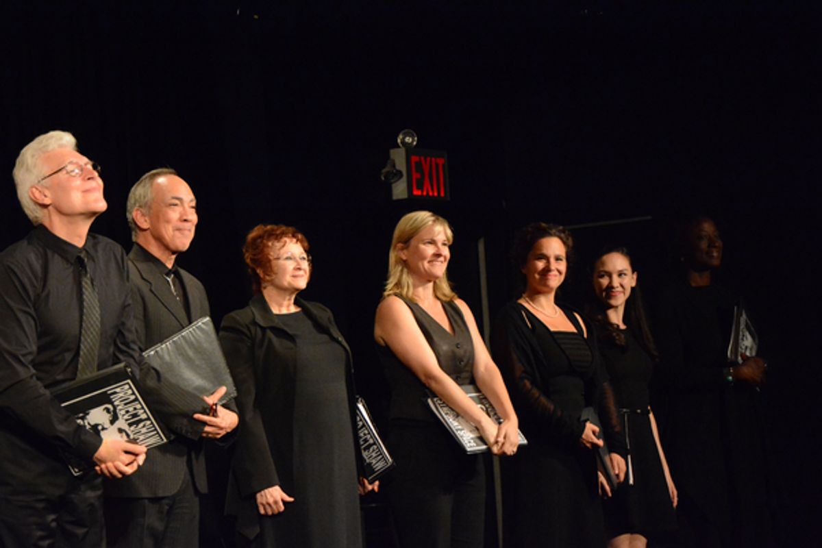 Tony Sheldon, Thom Sesma, Cynthia Darlow, Kelly McAndrew, Rachel Botchan, Kimberly Immanuel and Daphne Gaines at 