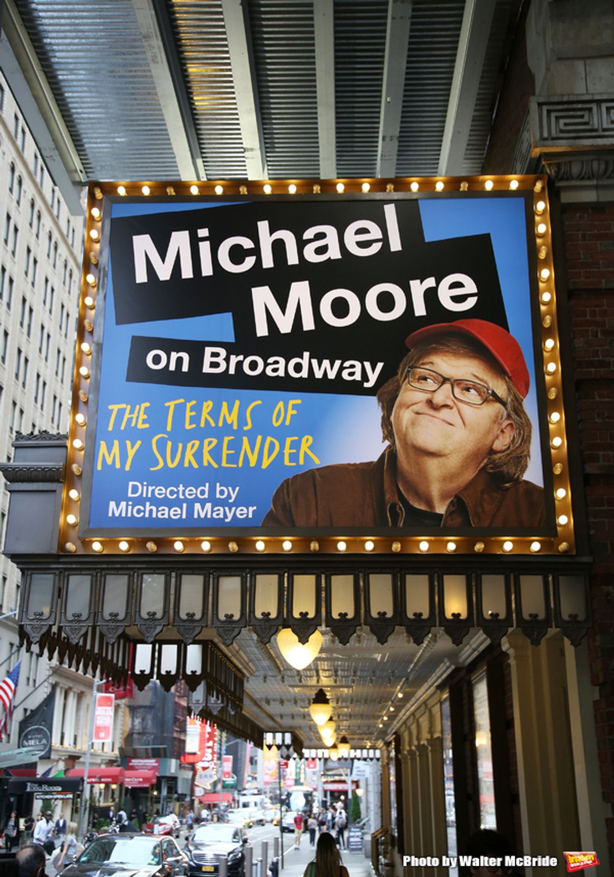 'Michael Moore on Broadway: The Terms of My Surrender'way: The Terms of My Surrender' at The Belasco Theatre on June 27, 2017 in New York City.  at 