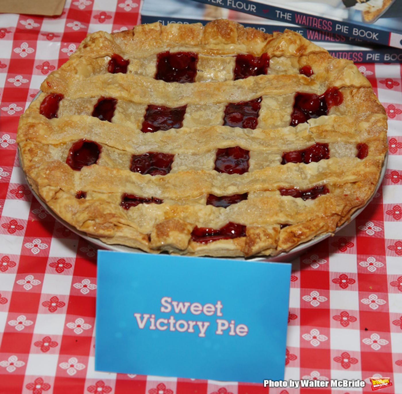 Photo Coverage: Pie Perfection- WAITRESS Cast Tastes Sweet Treats from 'Sugar, Butter, Flour: The Waitress Pie Cookbook' Photo Coverage: Pie Perfection- WAITRESS Cast Tastes Sweet Treats from 'Sugar, Butter, Flour: The Waitress Pie Cookbook' Image
