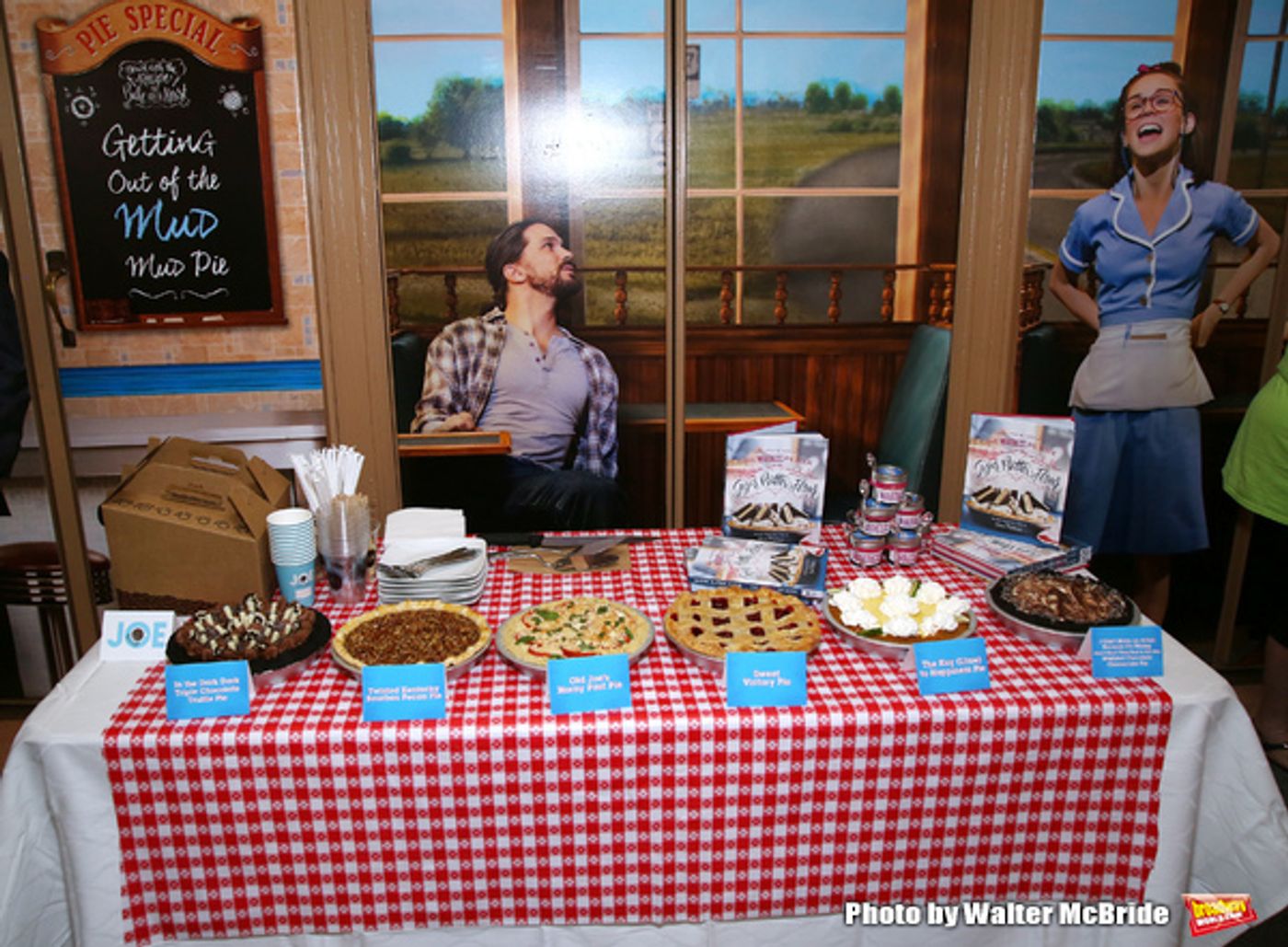 Photo Coverage: Pie Perfection- WAITRESS Cast Tastes Sweet Treats from 'Sugar, Butter, Flour: The Waitress Pie Cookbook' Photo Coverage: Pie Perfection- WAITRESS Cast Tastes Sweet Treats from 'Sugar, Butter, Flour: The Waitress Pie Cookbook' Image