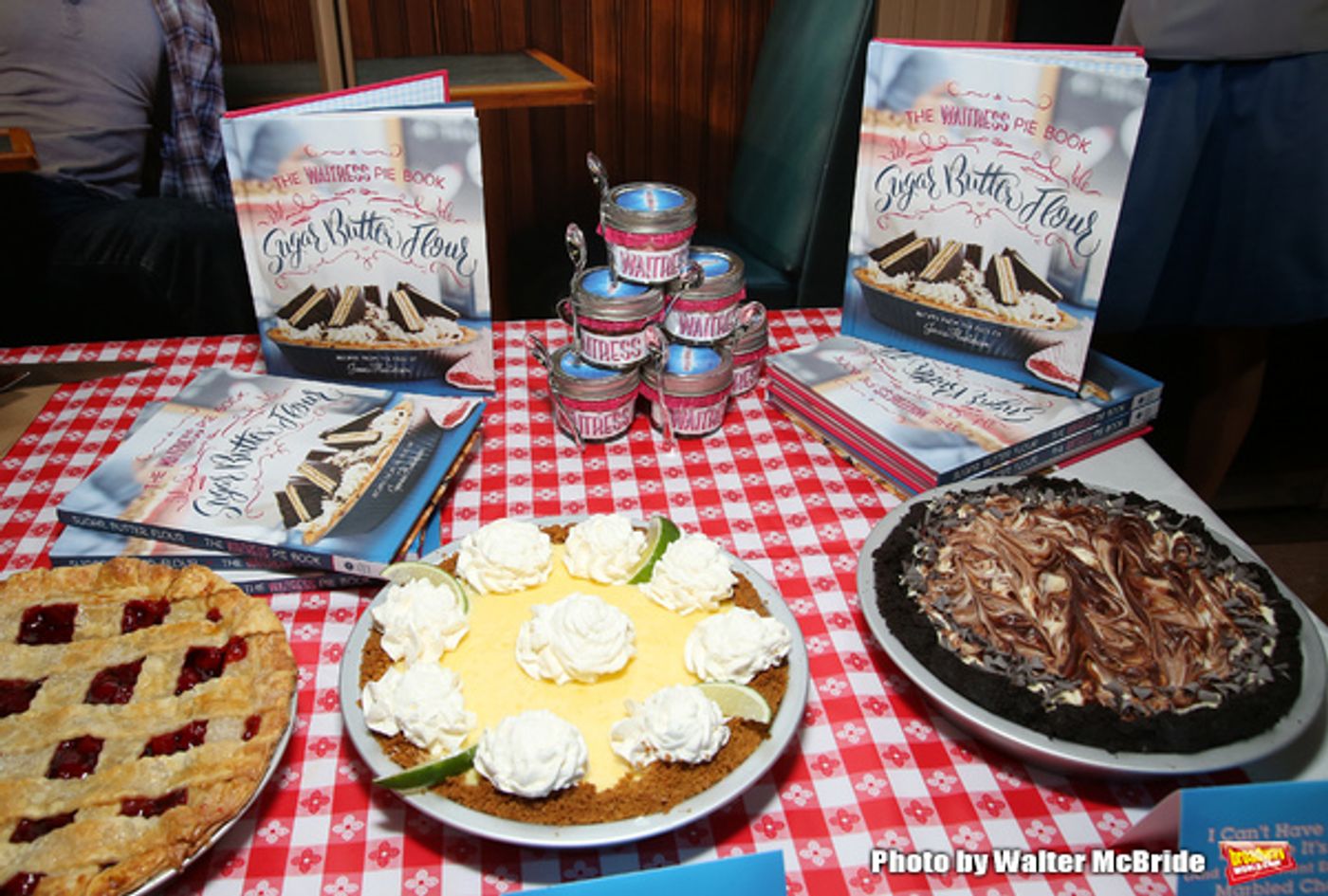 Photo Coverage: Pie Perfection- WAITRESS Cast Tastes Sweet Treats from 'Sugar, Butter, Flour: The Waitress Pie Cookbook' Photo Coverage: Pie Perfection- WAITRESS Cast Tastes Sweet Treats from 'Sugar, Butter, Flour: The Waitress Pie Cookbook' Image
