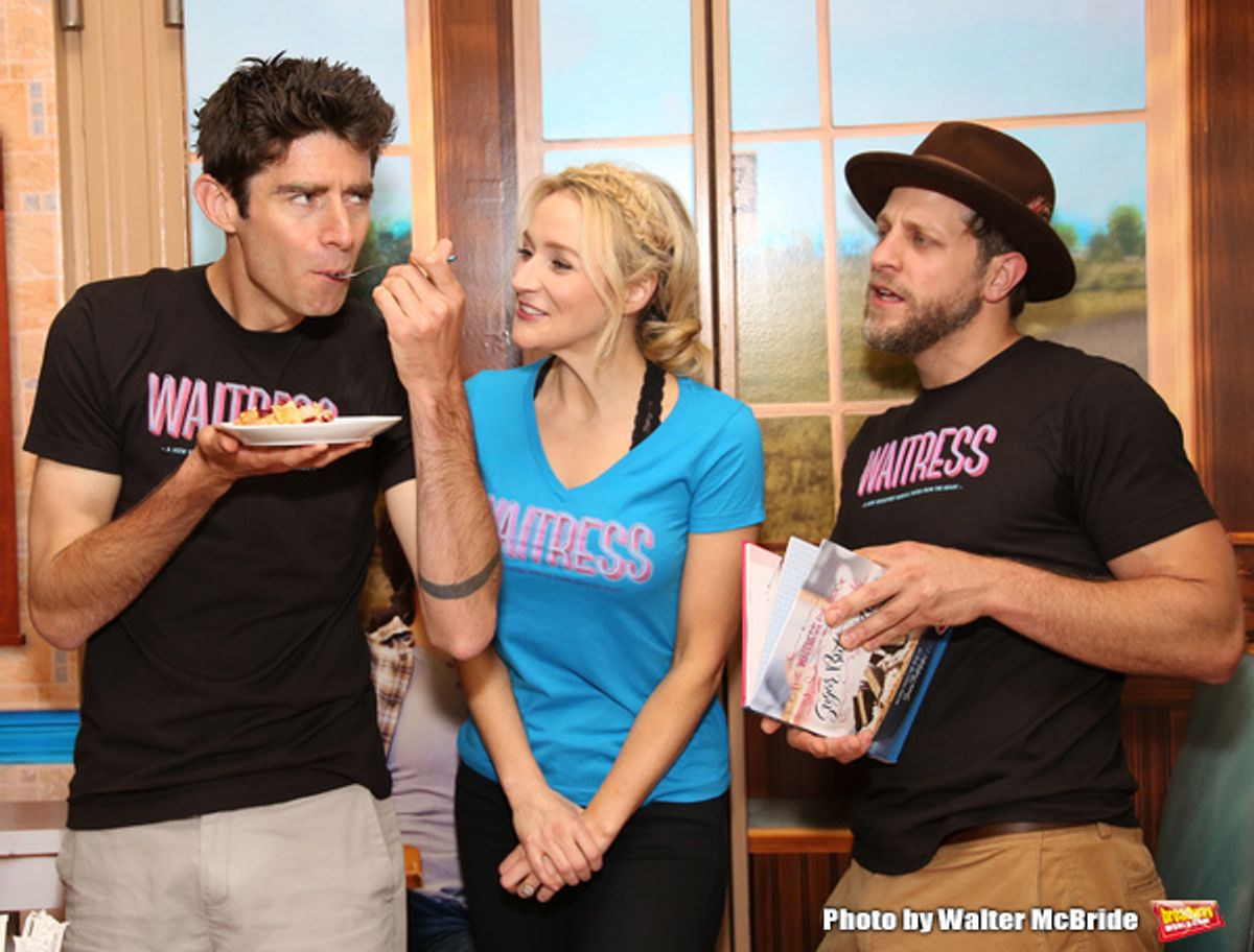 Drew Gehling, Betsy Wolfe and Joe Tippett at 