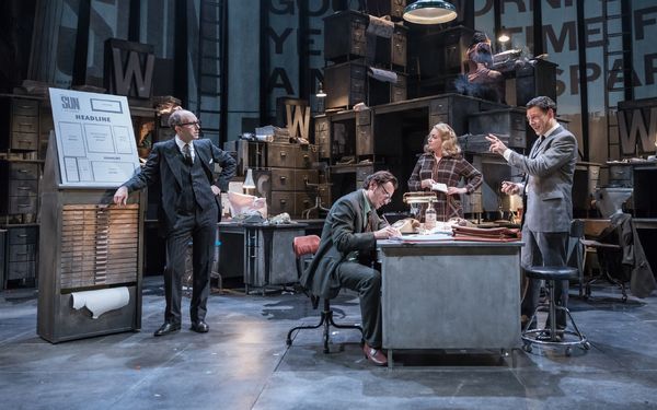Tim Steed, Justin Salinger, Sophie Stanton, and Richard Coyle Photo