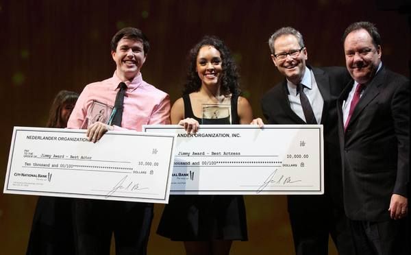 Tony Moreno, Sofia Deler, Van Kaplan and James L. Nederlander Photo