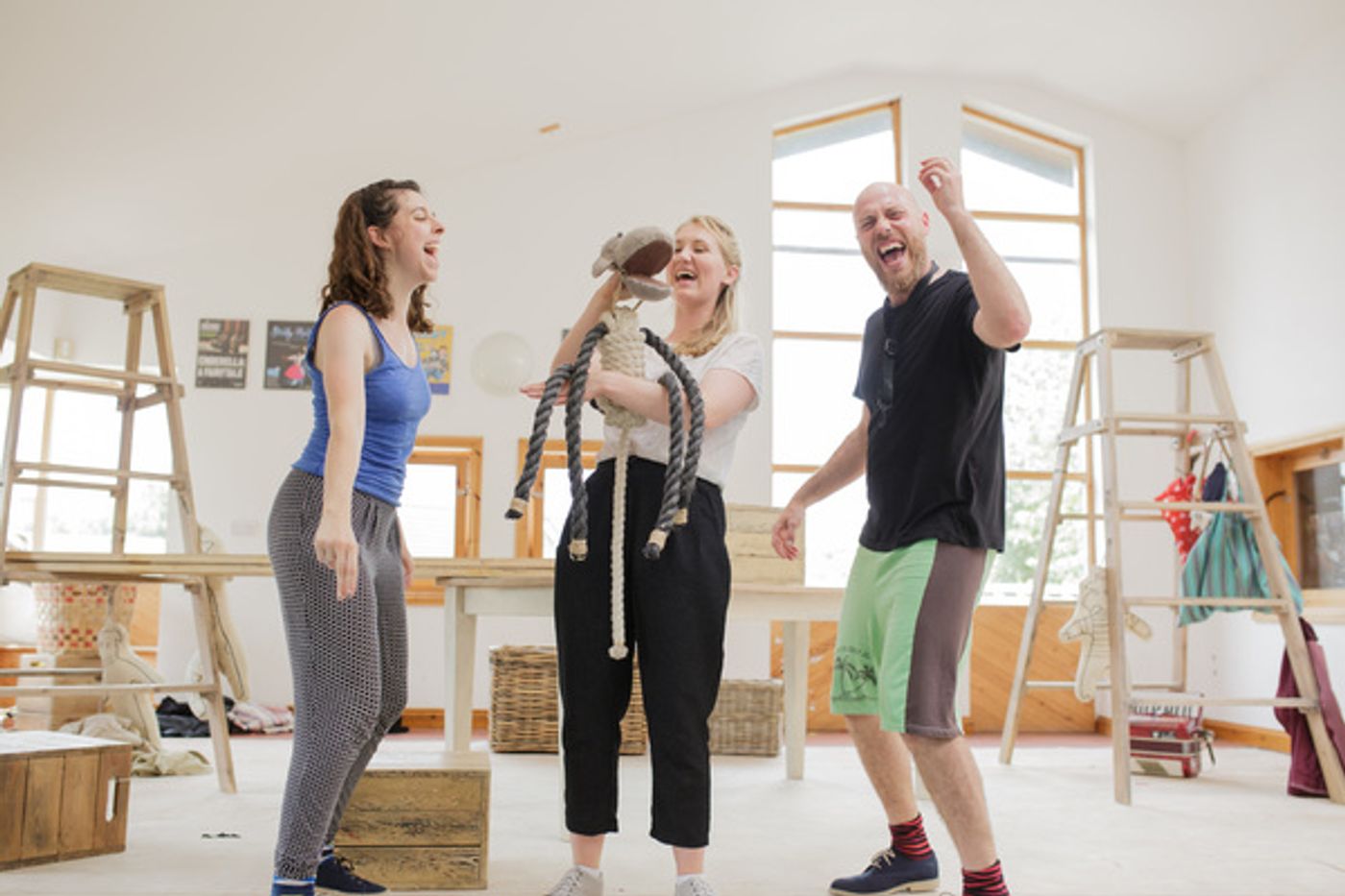 Photo Flash: Inside Rehearsal for TIDDLER & OTHER TERRIFIC TALES at Leicester Square Theatre  Image