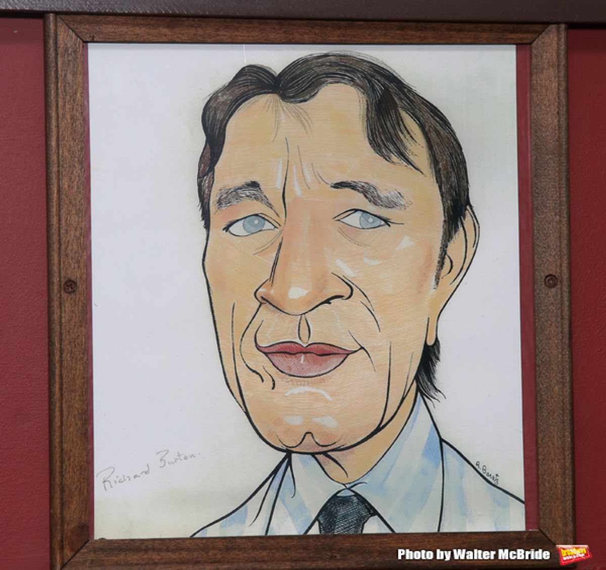 Richard Burton caricature at 