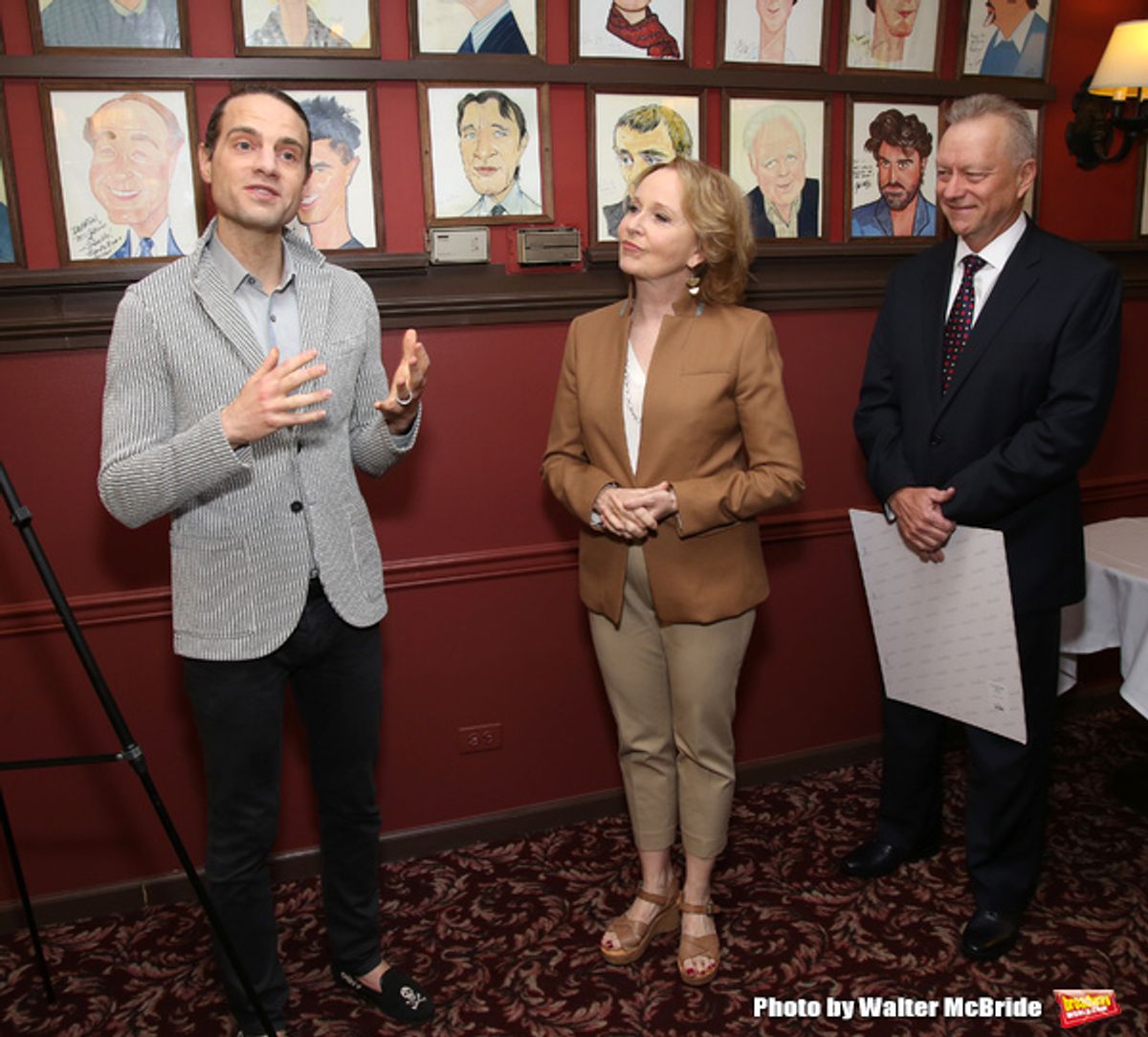 Jordan Roth, Kate Burton and Max Klimavicius at 