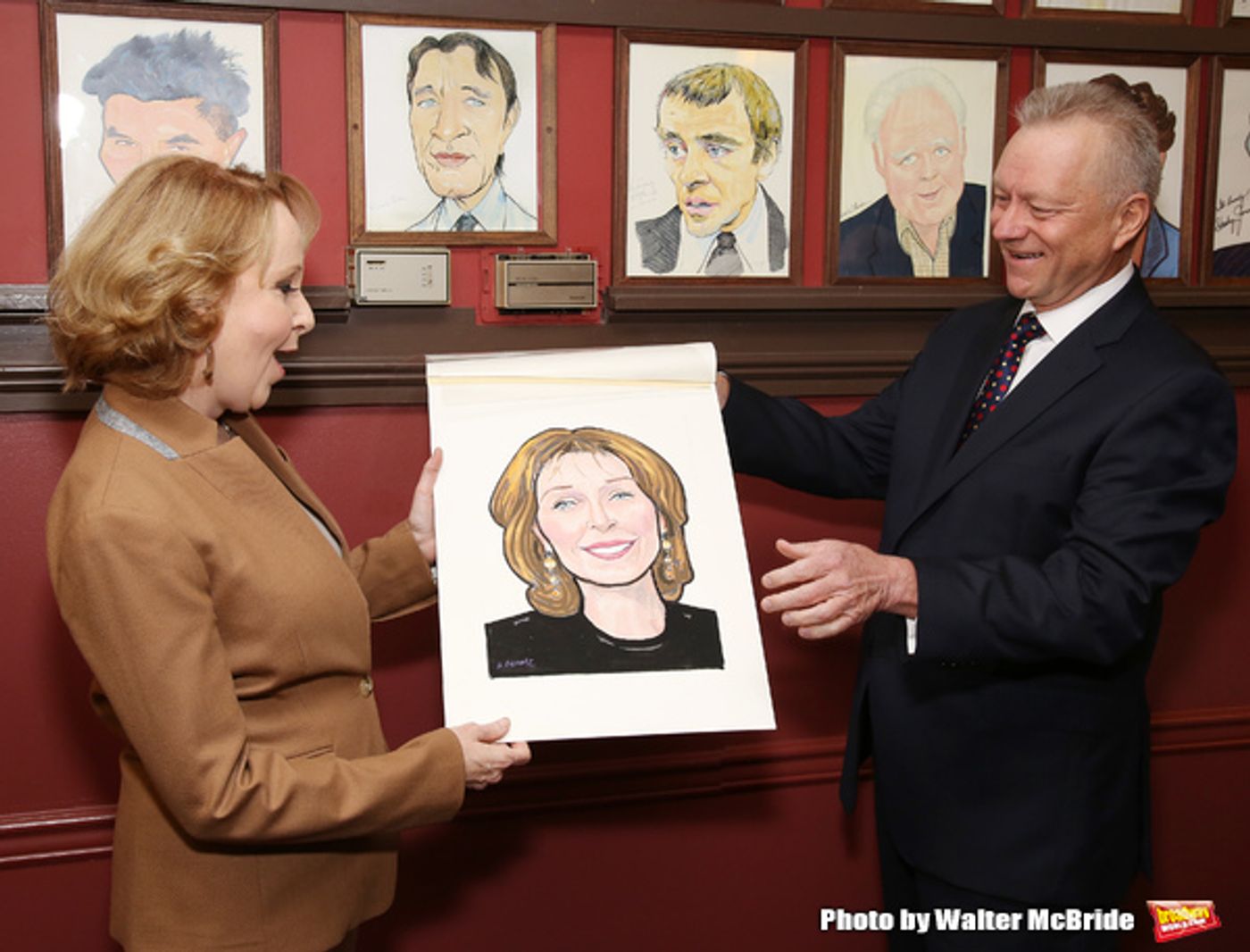 Photo Coverage: PRESENT LAUGHTER's Kate Burton Joins the Fabled Walls of Sardi's! Photo Coverage: PRESENT LAUGHTER's Kate Burton Joins the Fabled Walls of Sardi's! Image
