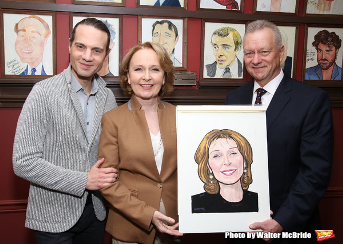 Jordan Roth, Kate Burton and Max Klimavicius  at 